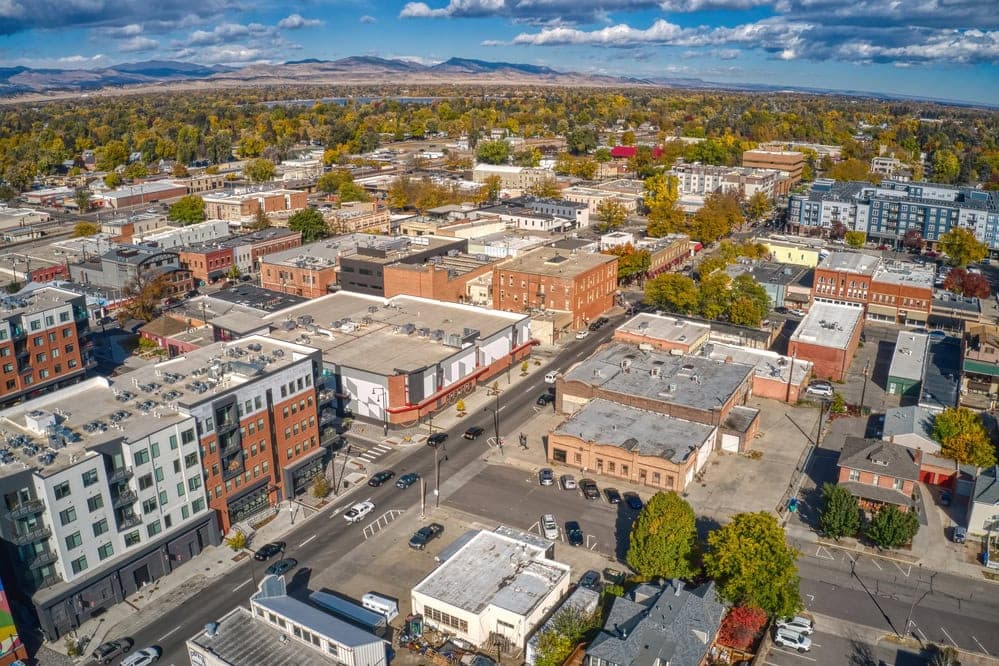Aerial view of Loveland, Colorado